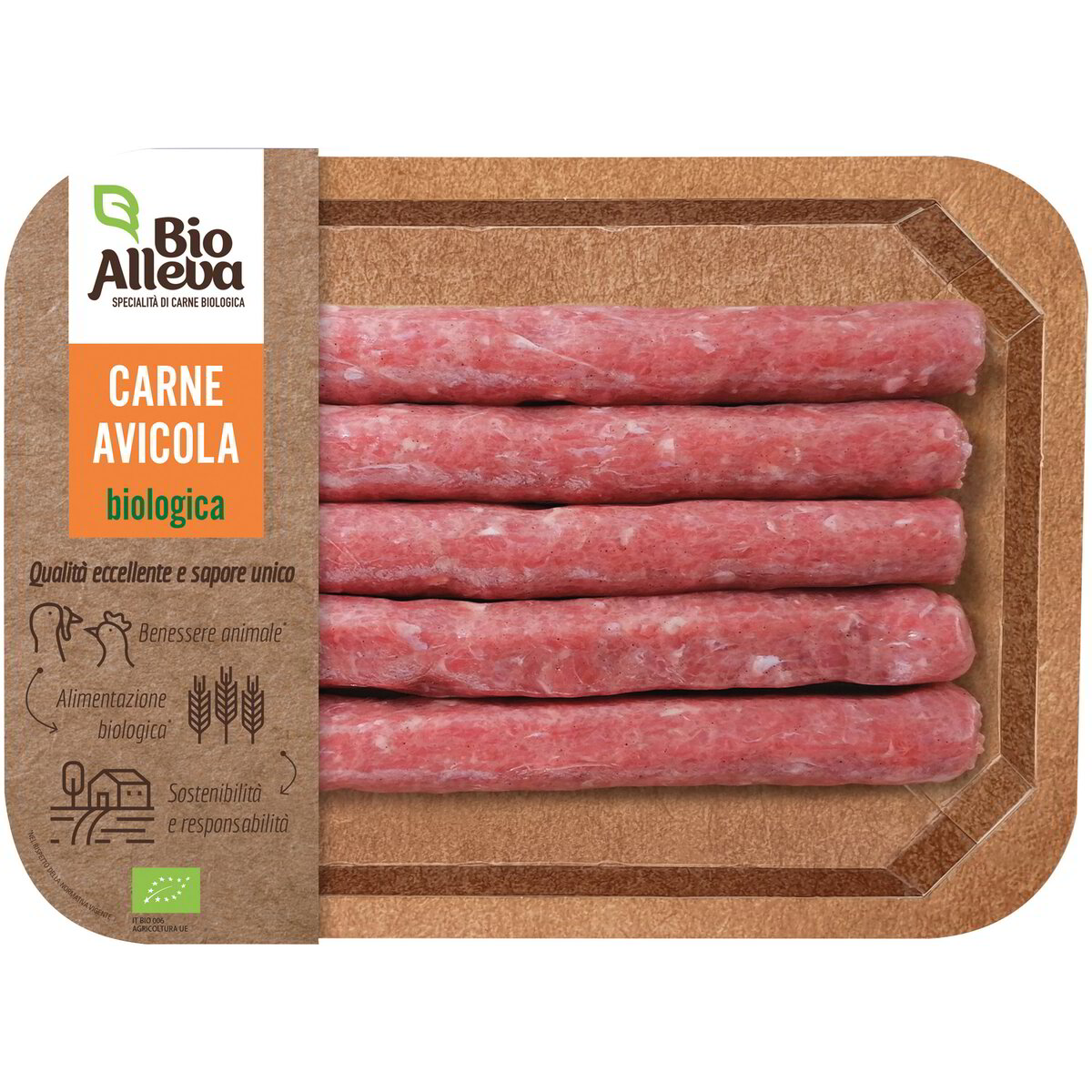 Salsiccia di pollo e tacchino