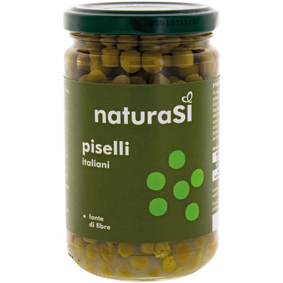 Piselli al naturale in vetro
