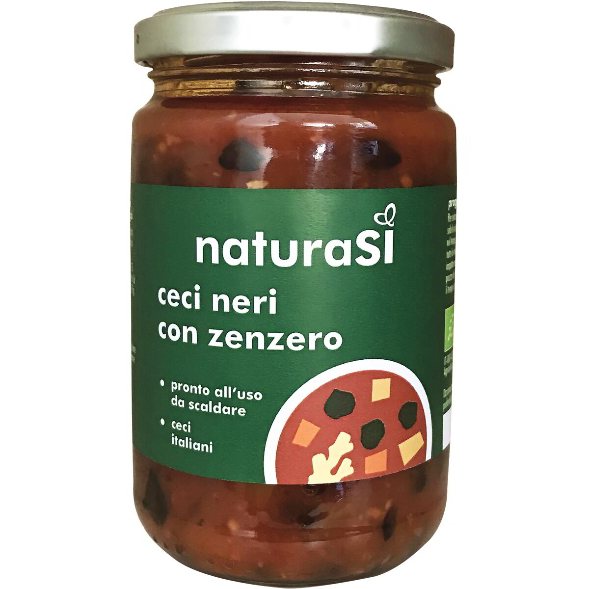 Ceci neri con zenzero