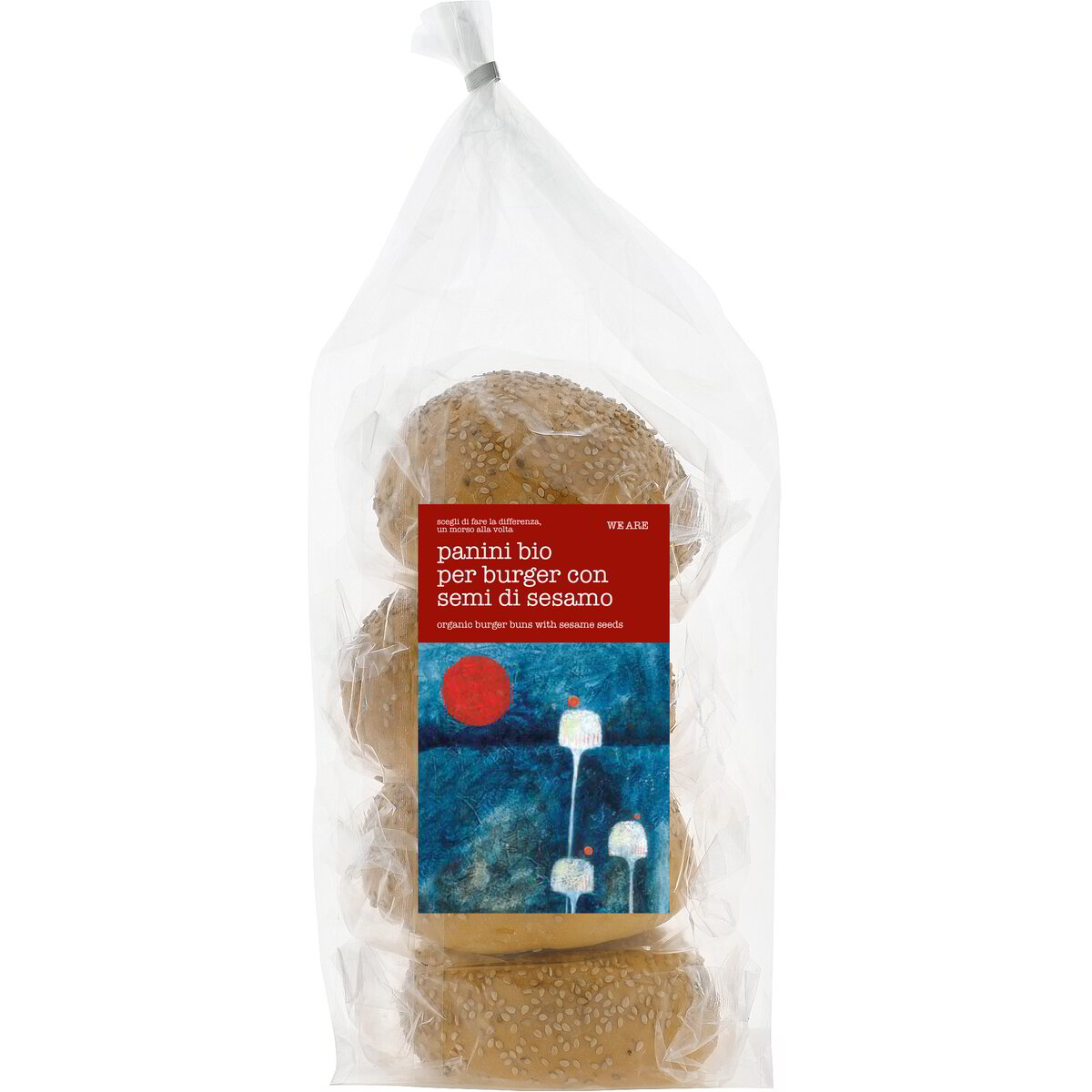 Panini bio per burger con semi di sesamo