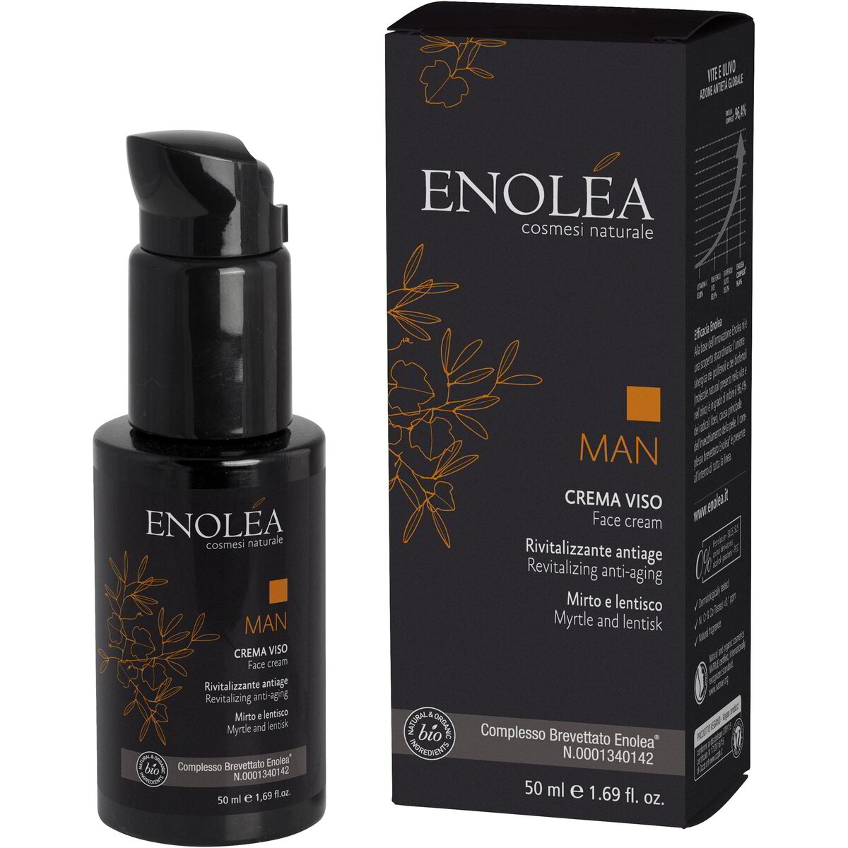 Crema viso rivitalizzante antiage Linea Uomo
