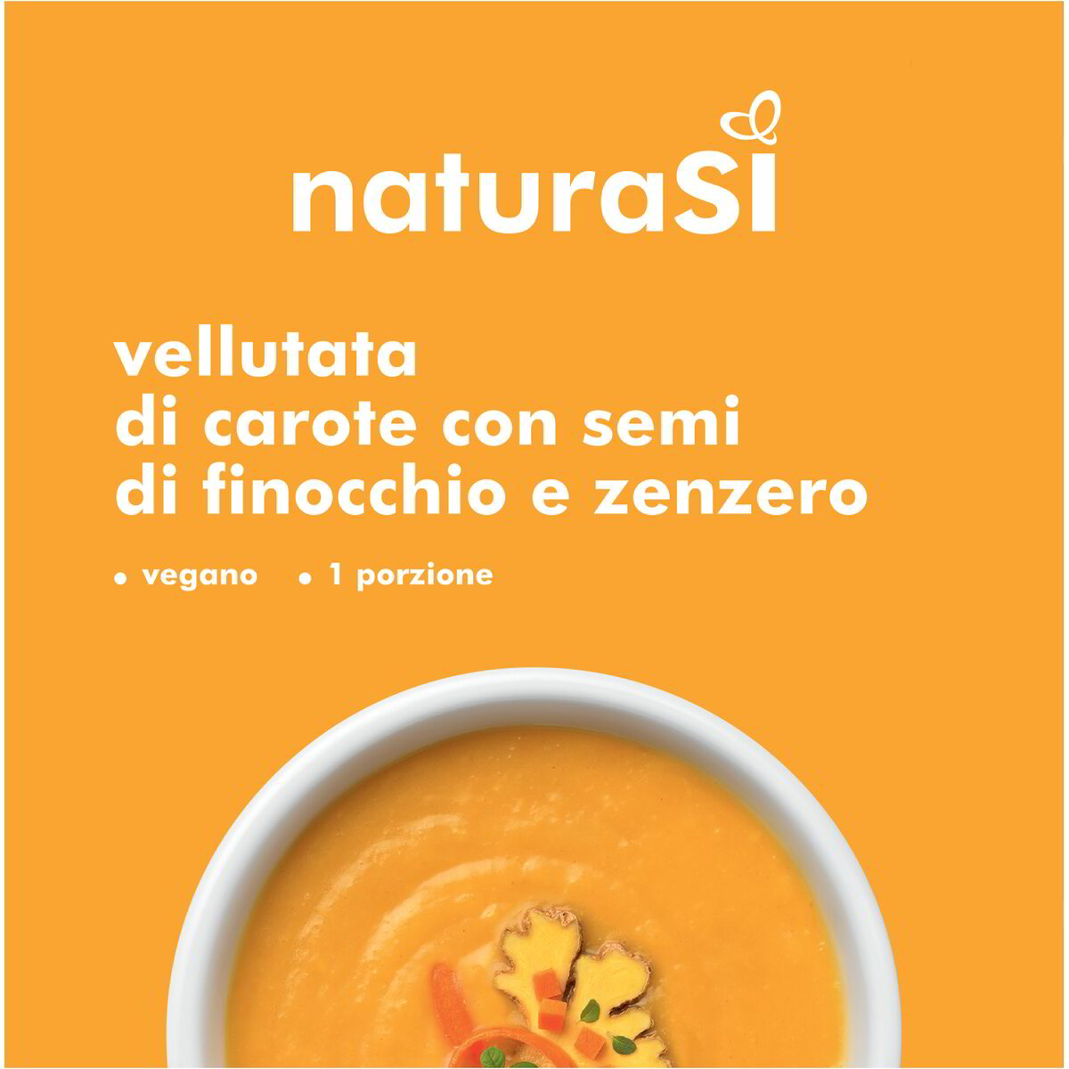 Vellutata di carote con semi di finocchio e zenzero