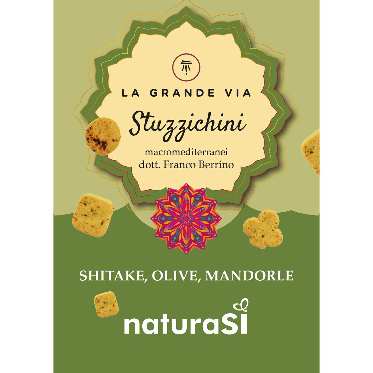 Stuzzichini macromediterranei - Shiitake, olive, mandorle