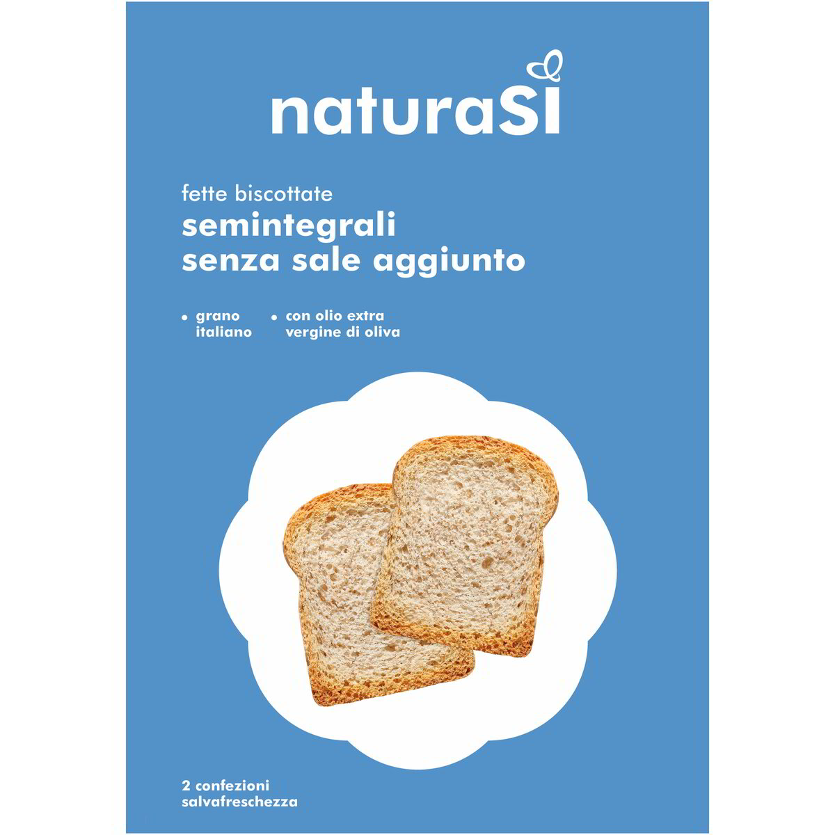 Fette biscottate semintegrali senza sale aggiunto