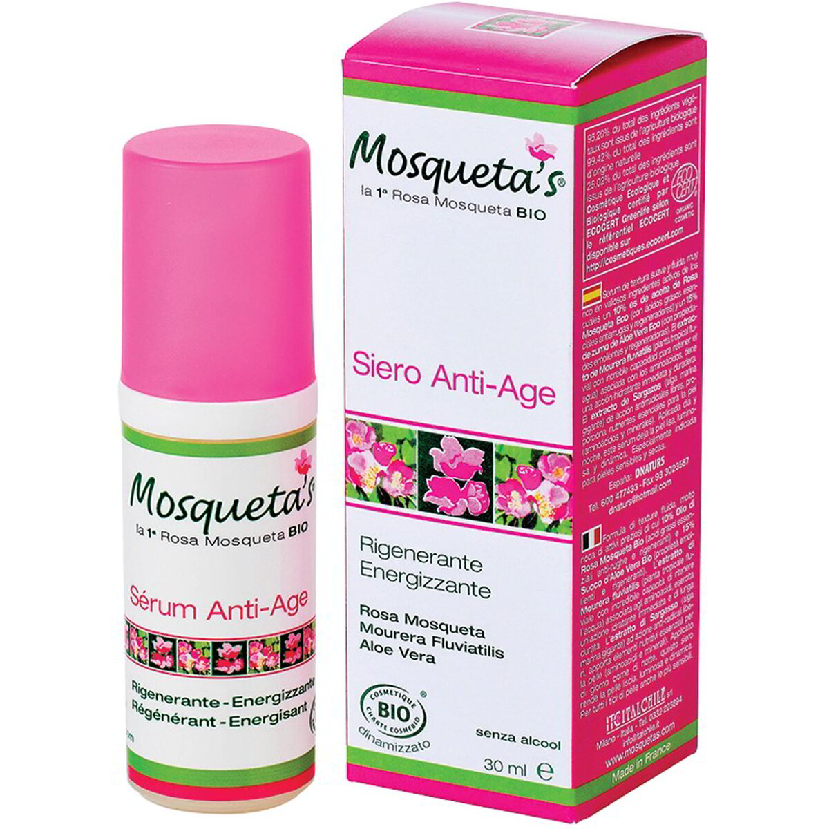 Serum anti-age energizzante Mosquetas Rose