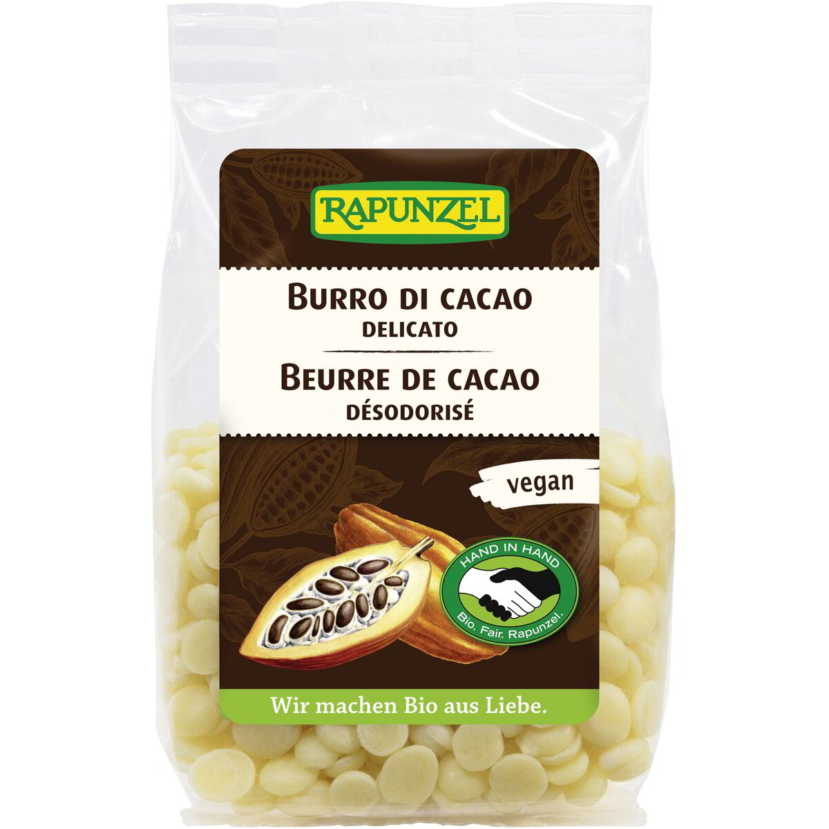 Burro di cacao delicato in gocce