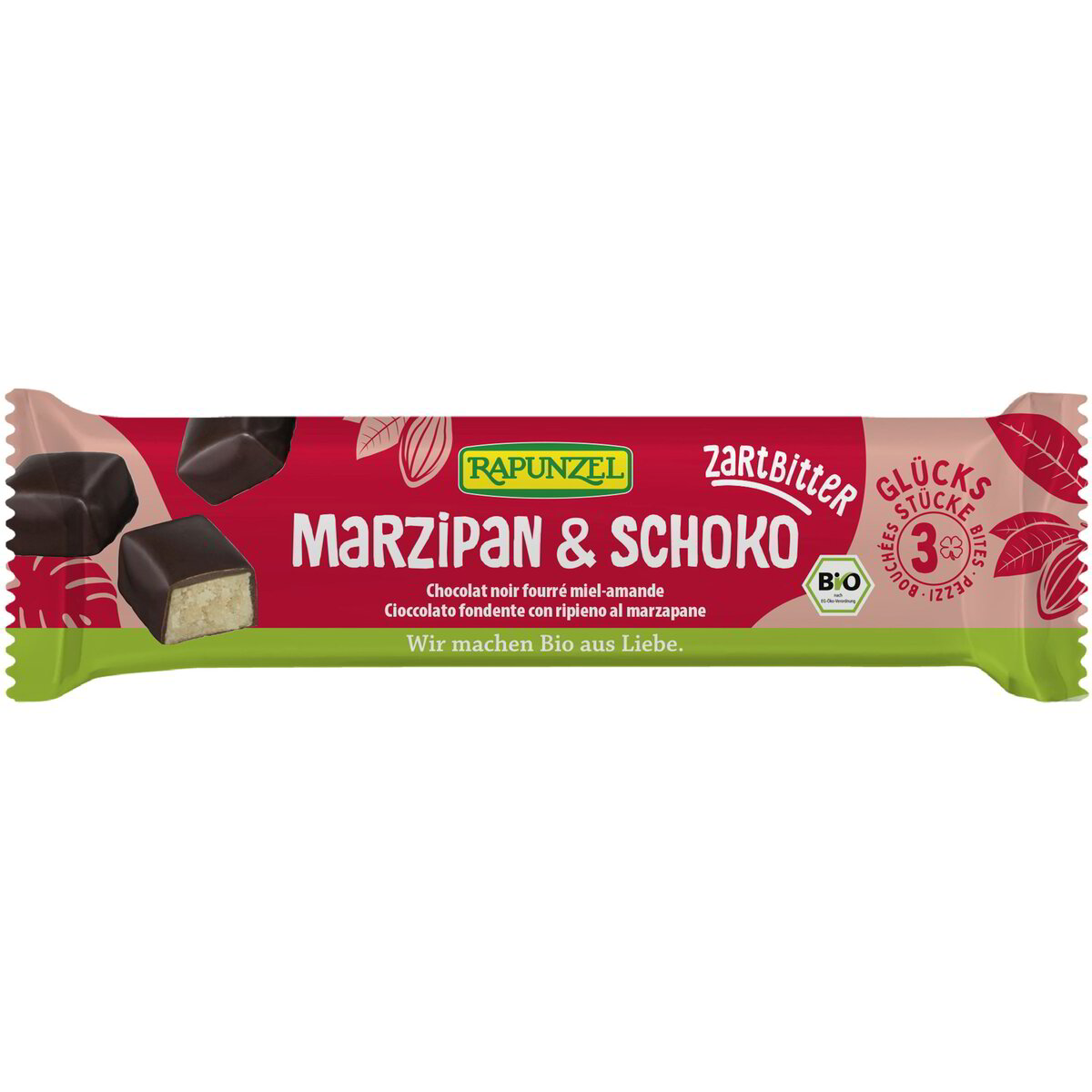 Marzapane ricoperto di cioccolato fondente