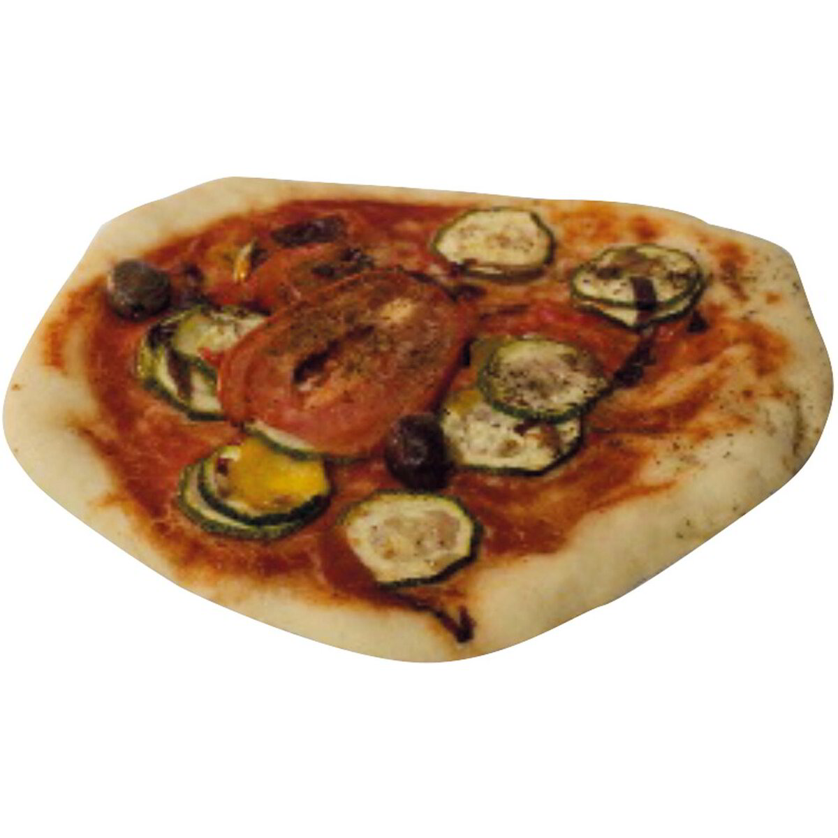 Pizzetta con verdure senza formaggio