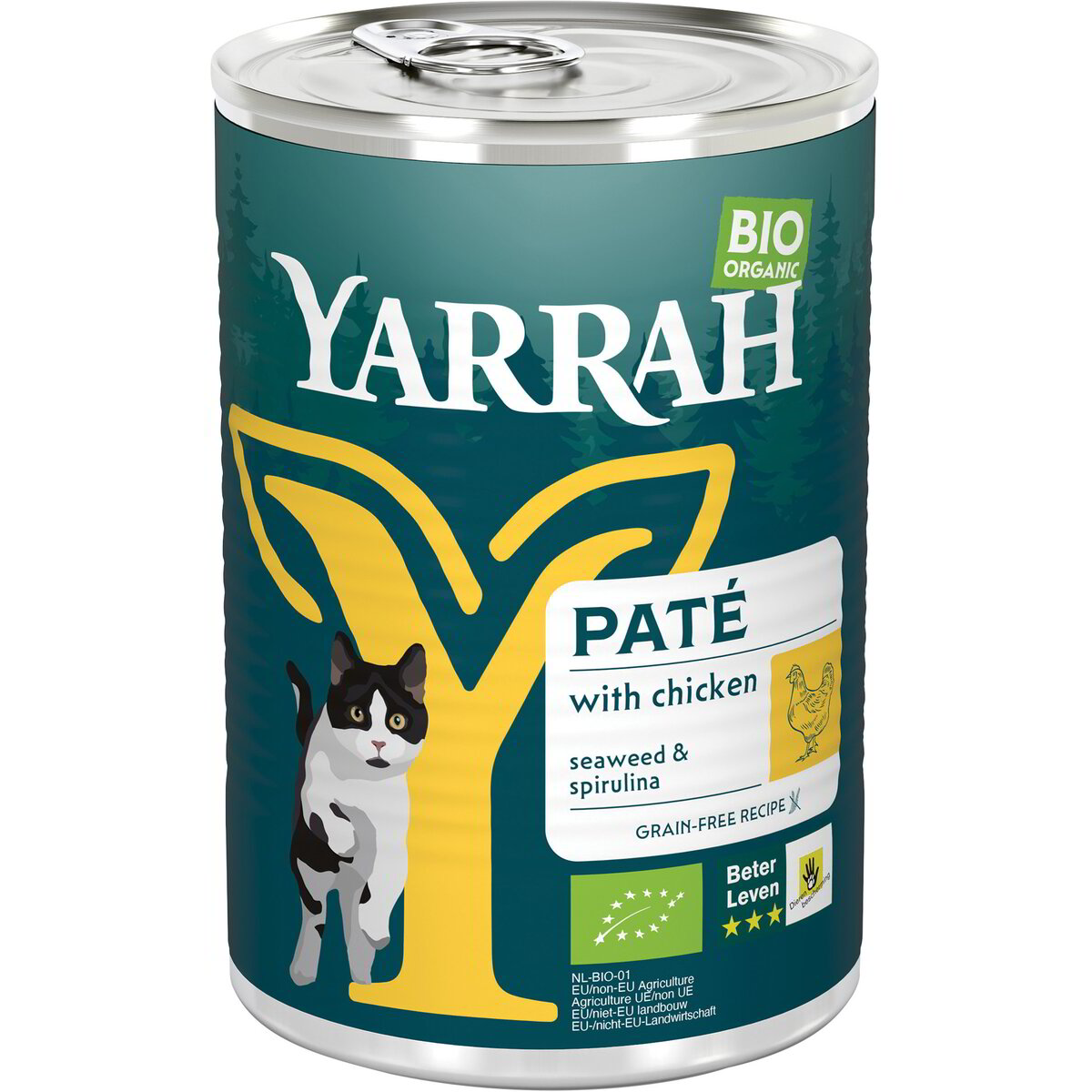 Paté gatti adulti con pollo e spirulina
