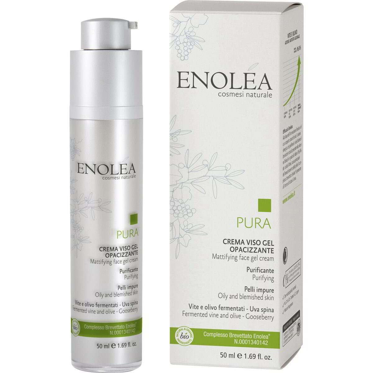 Linea Pura - crema viso gel opacizzante