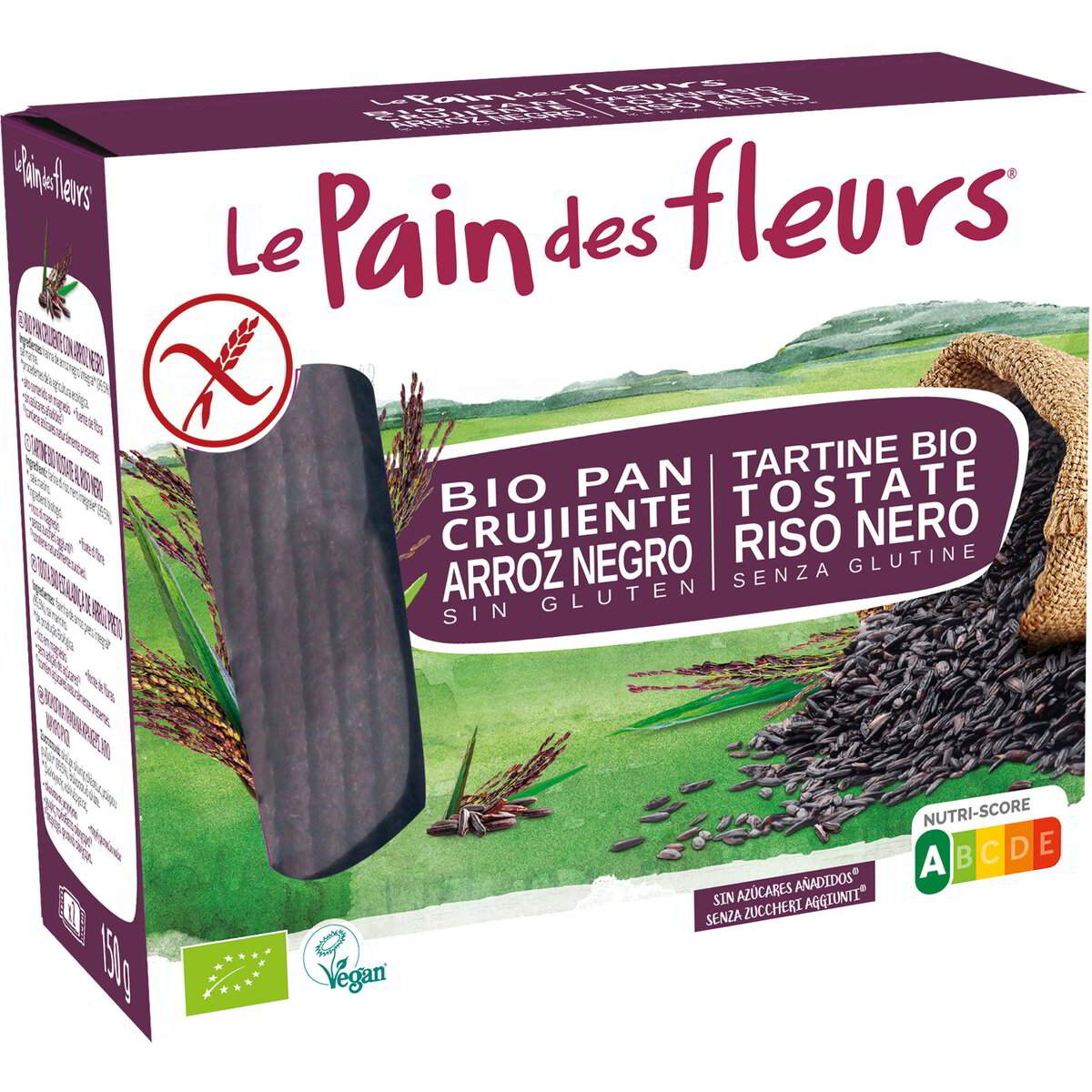 Tartine tostate al riso nero