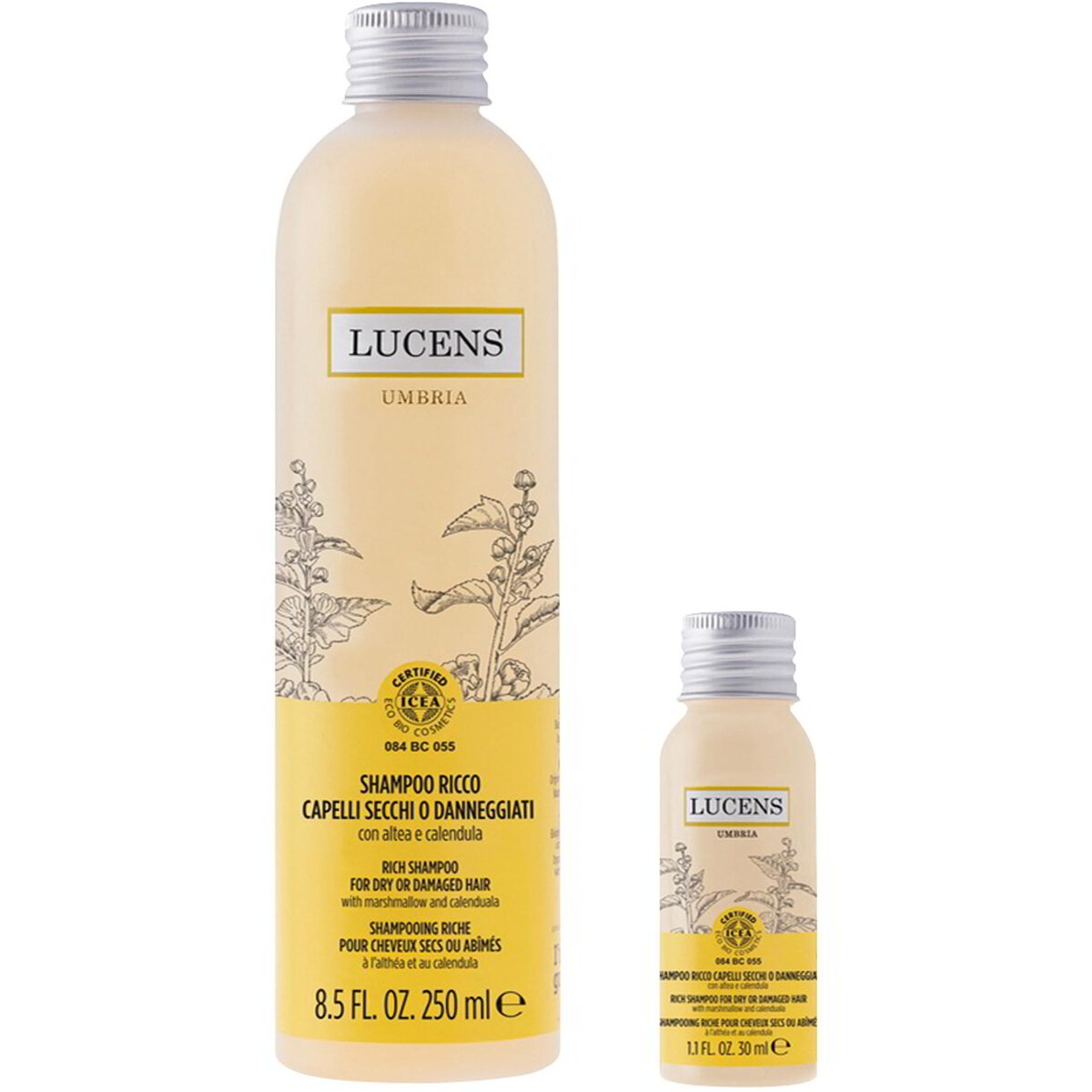 Shampoo ricco con altea e calendula