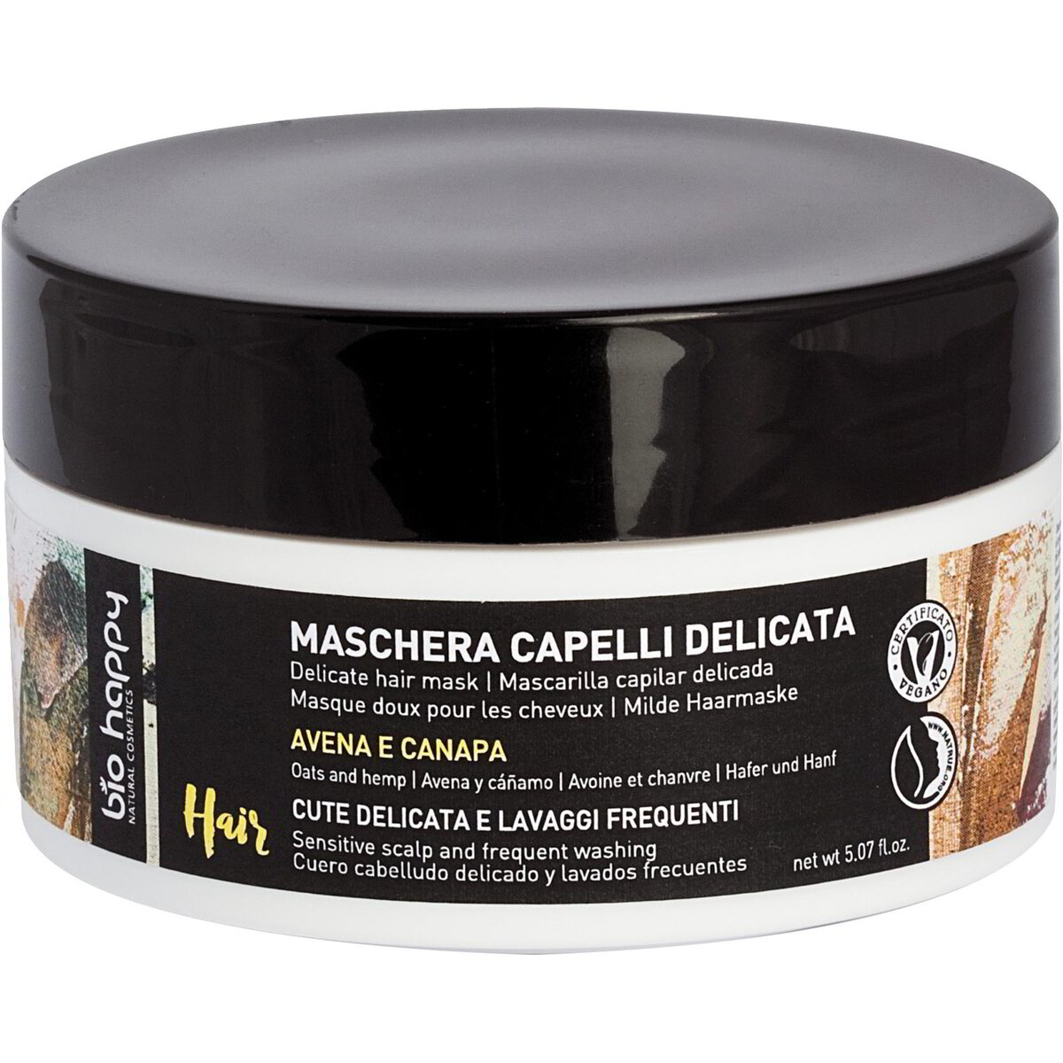 Maschera capelli delicata con avena e canapa