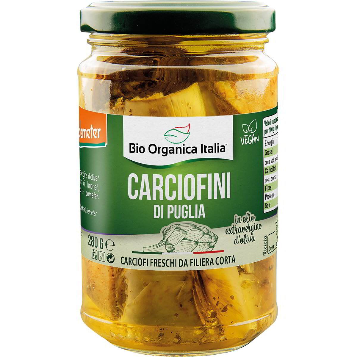 Carciofini di Puglia sott'olio extravergine d'oliva