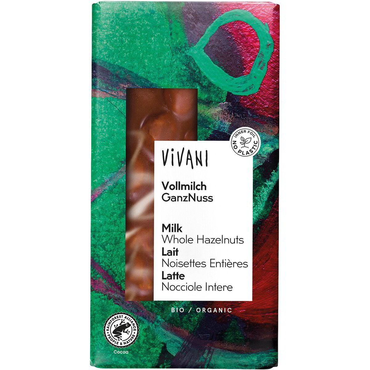 Cioccolato al latte con nocciole intere