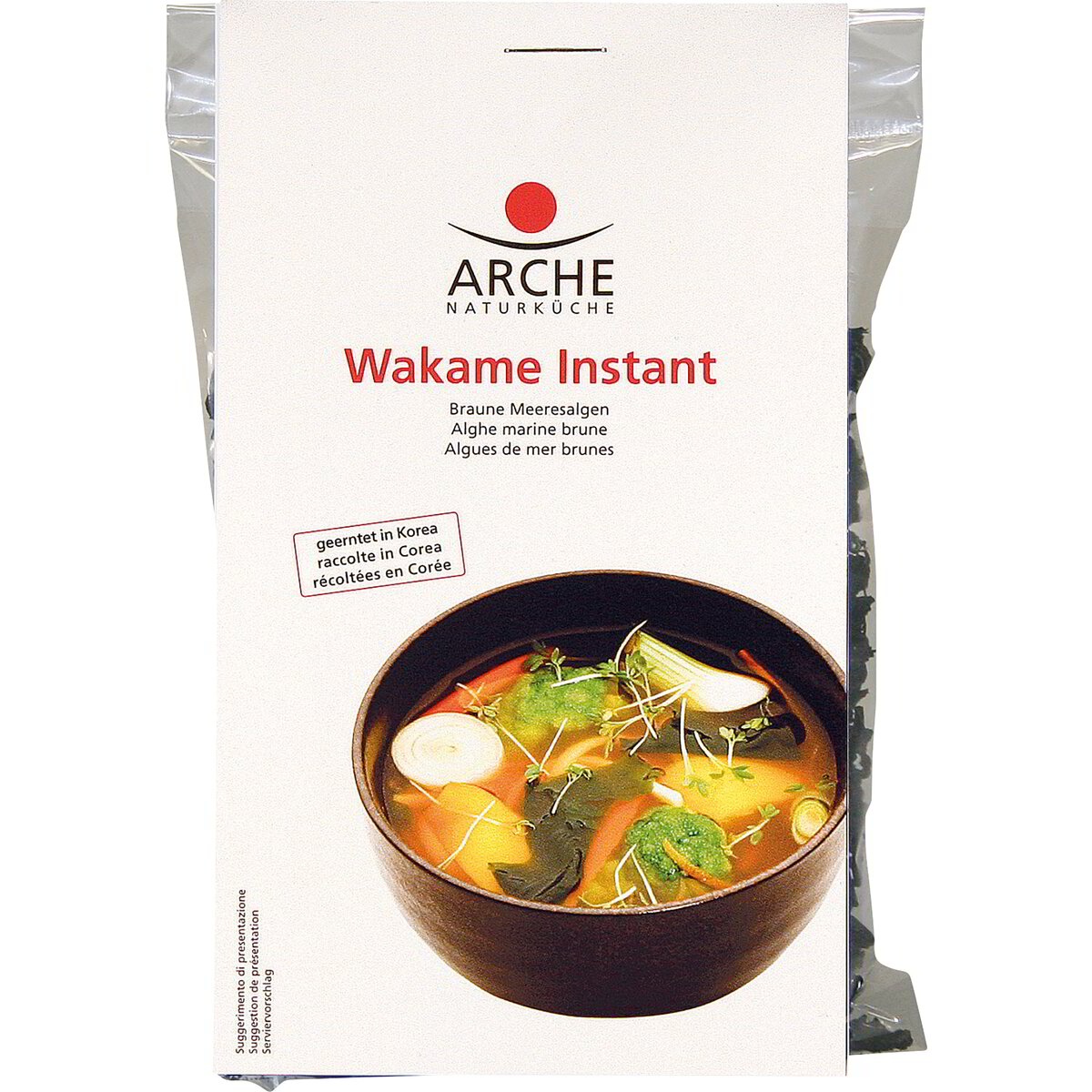 Alghe Wakame istantanee