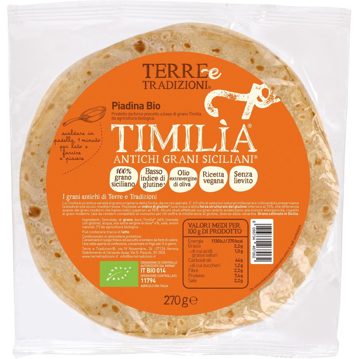 Piadina di grano Timilìa