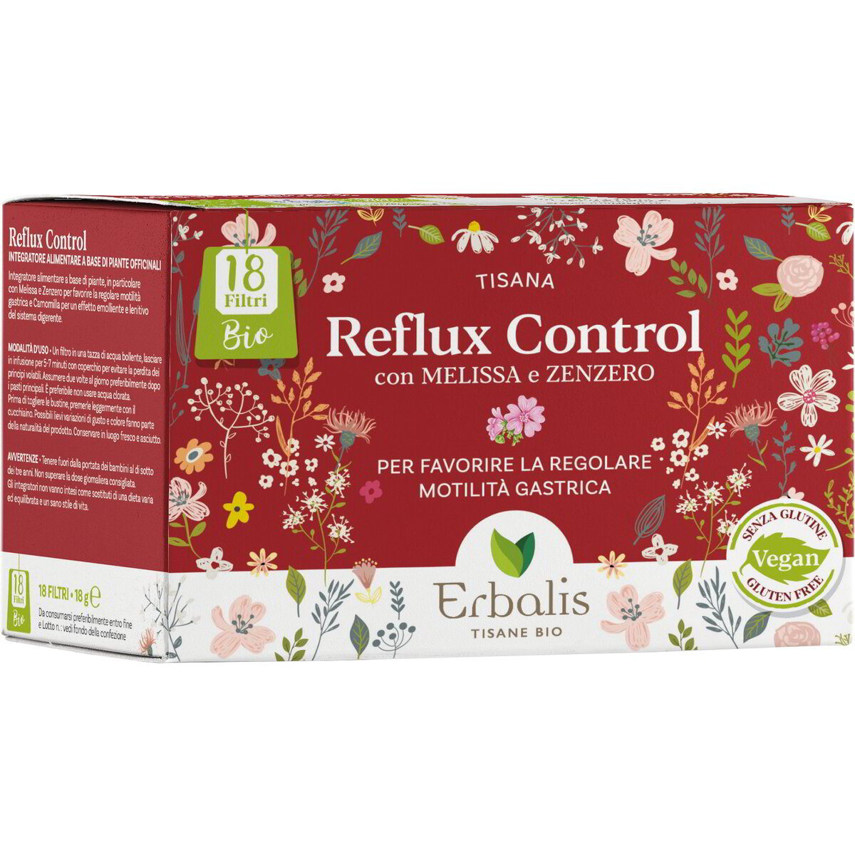 Tisana Reflux Control con melissa e zenzero