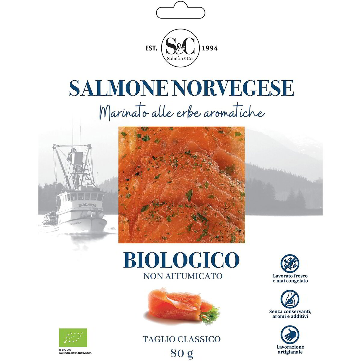 Salmone norvegese alle erbe aromatiche