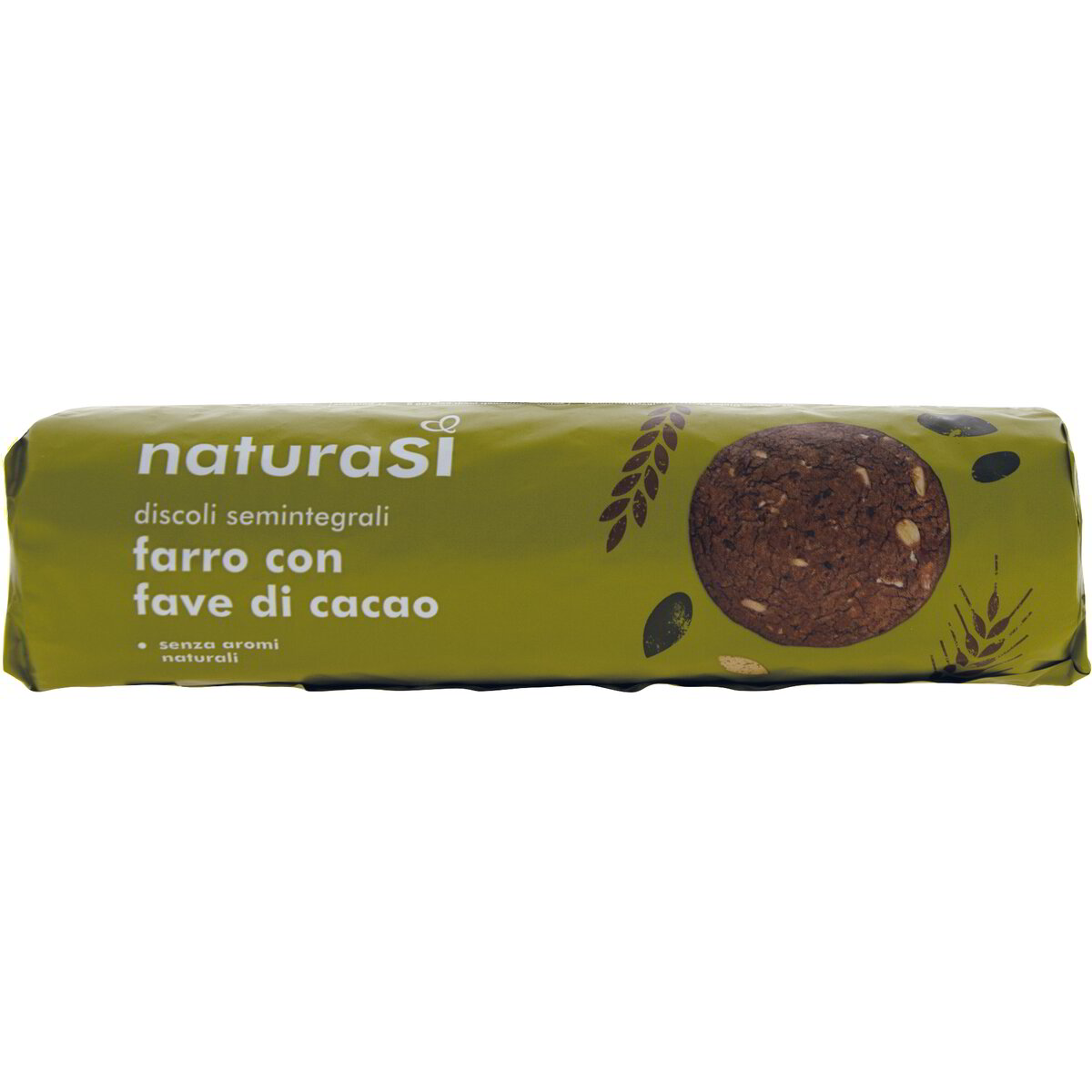 Discoli semintegrali farro con fave di cacao