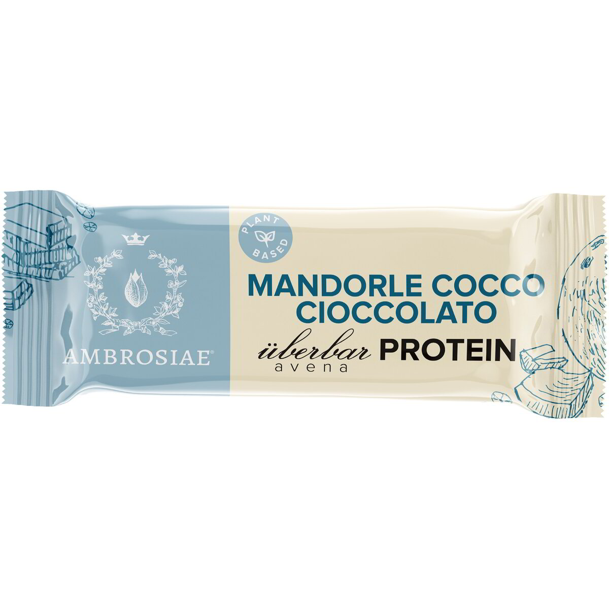Überbar avena protein mandorle, cocco e cioccolato