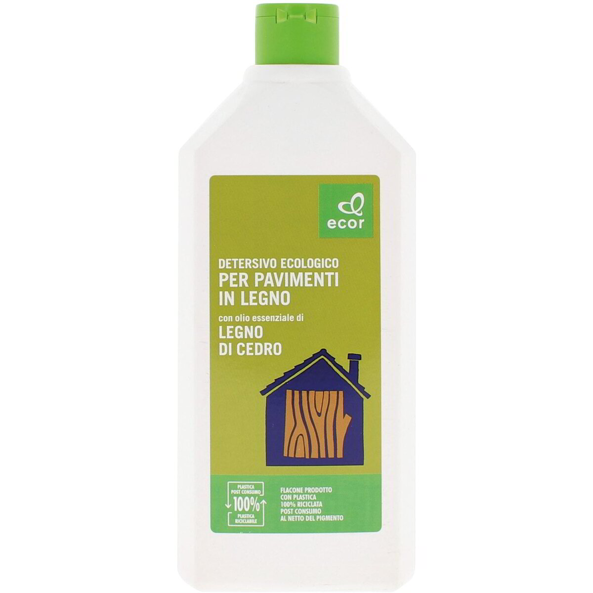 Detersivo ecologico con olio essenziale di cedro per pavimenti in legno