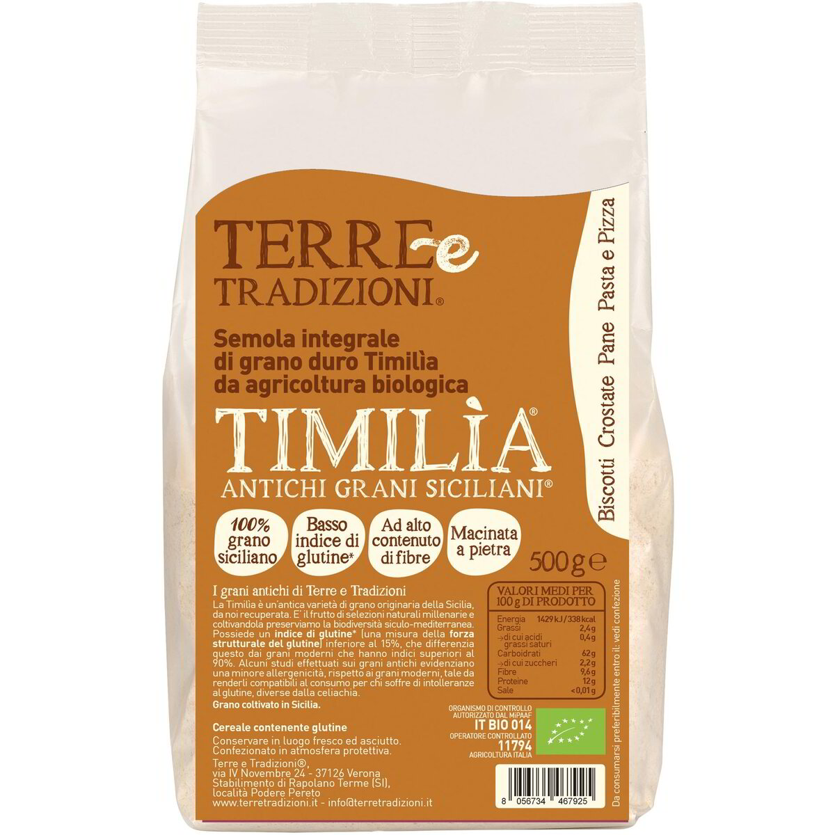 Semola integrale di grano Timilìa