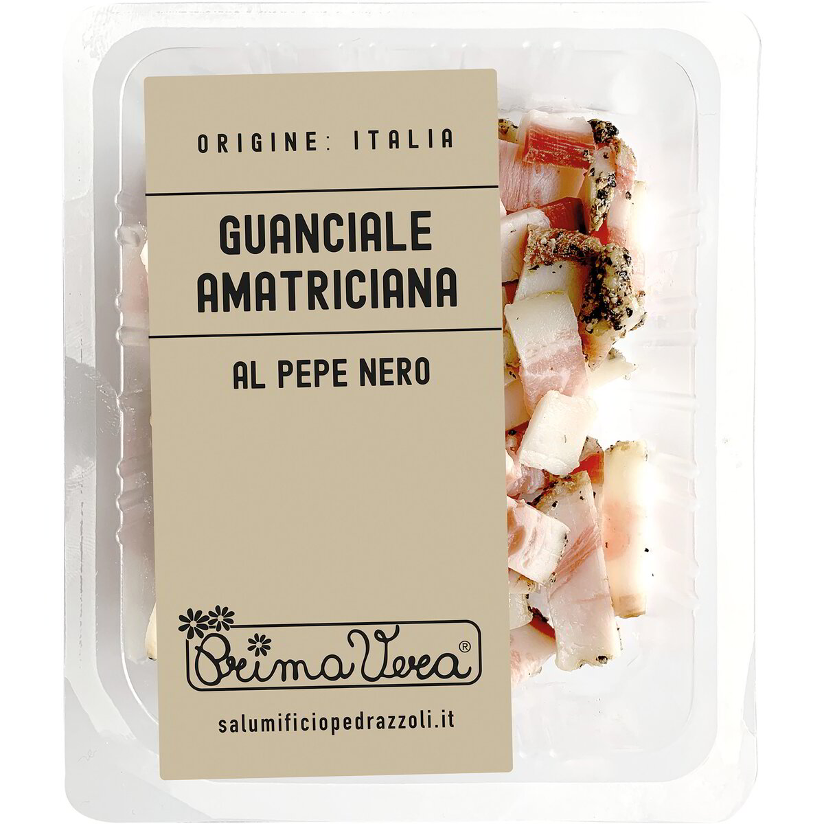 Guanciale per amatriciana con pepe nero