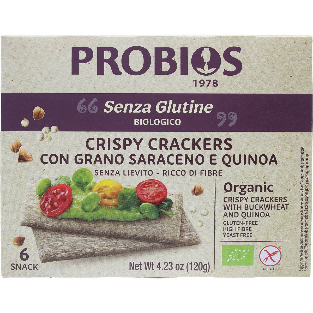 Crispy crackers con grano saraceno e quinoa | Acquisto Online