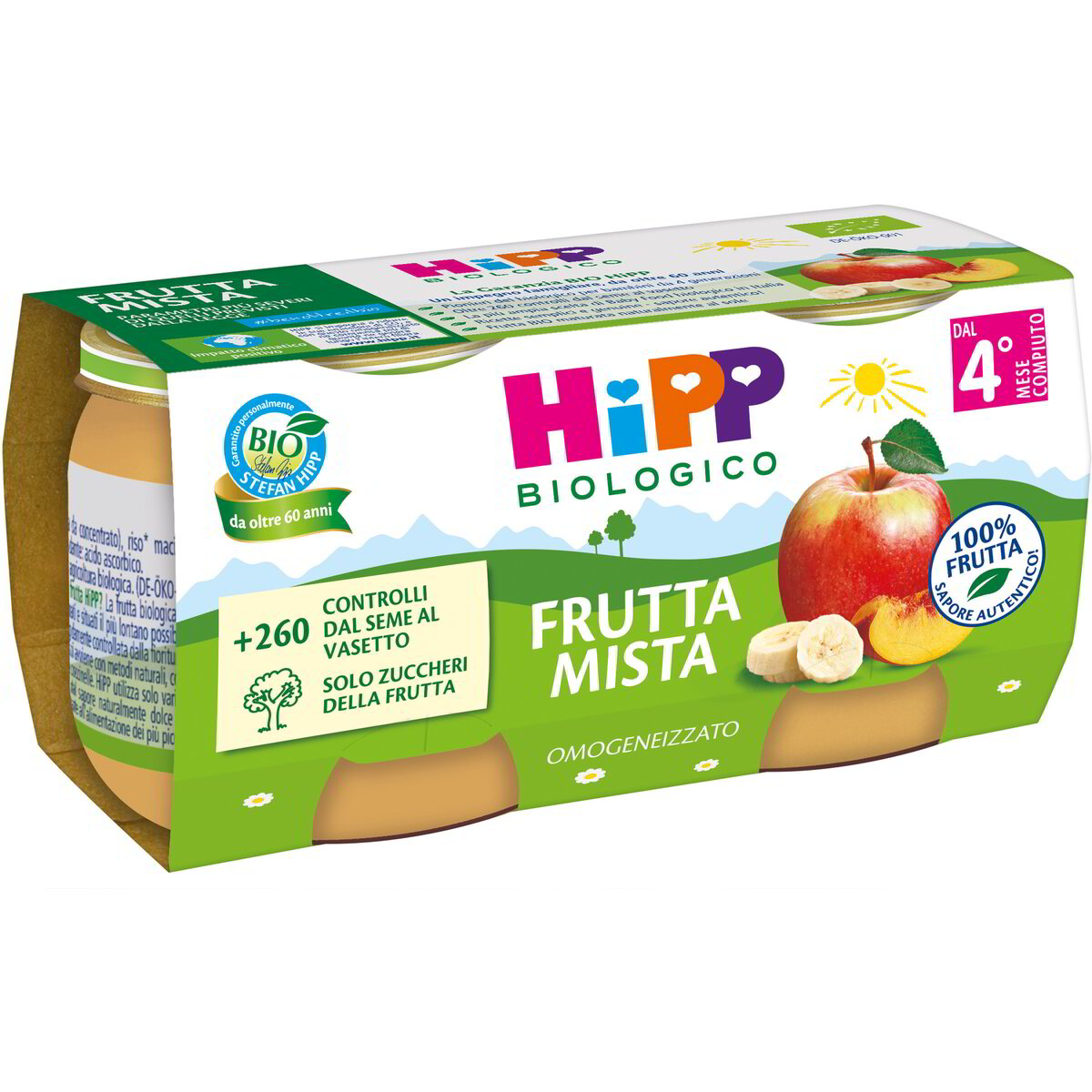 Omogeneizzato di frutta mista 100% frutta