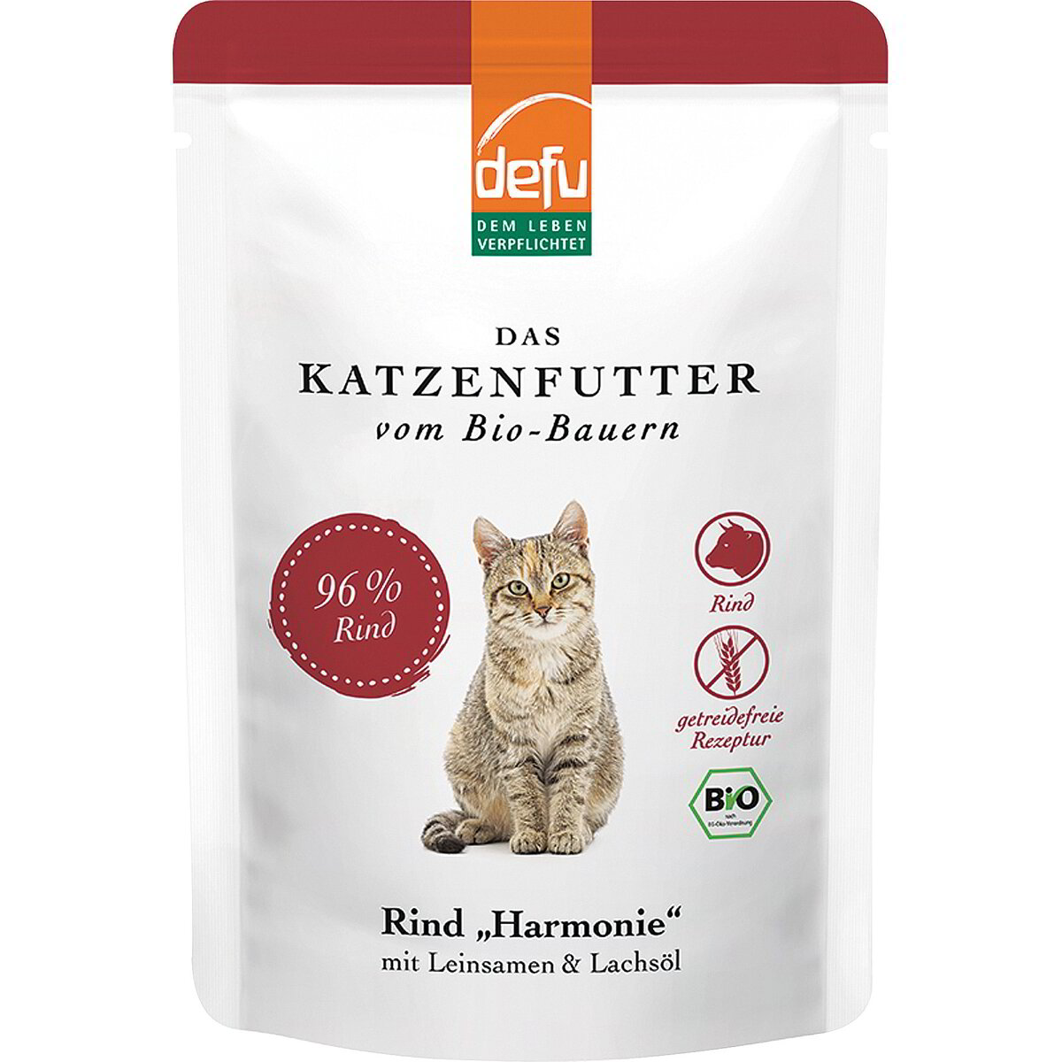 Alimento umido in busta manzo per gatto