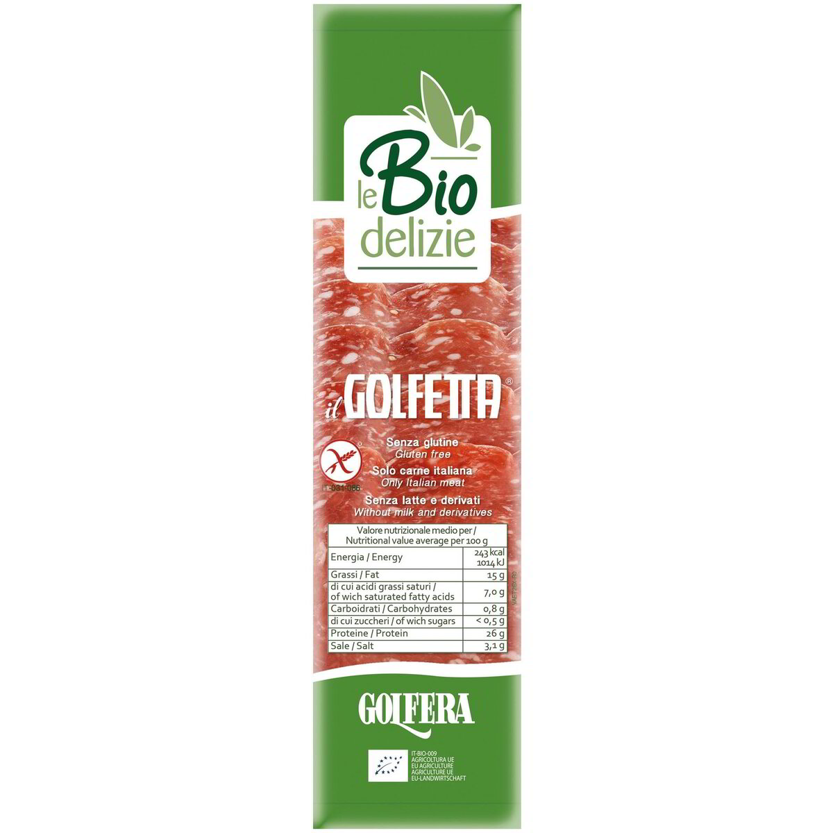 Salame Golfetta preaffettato in rotolino