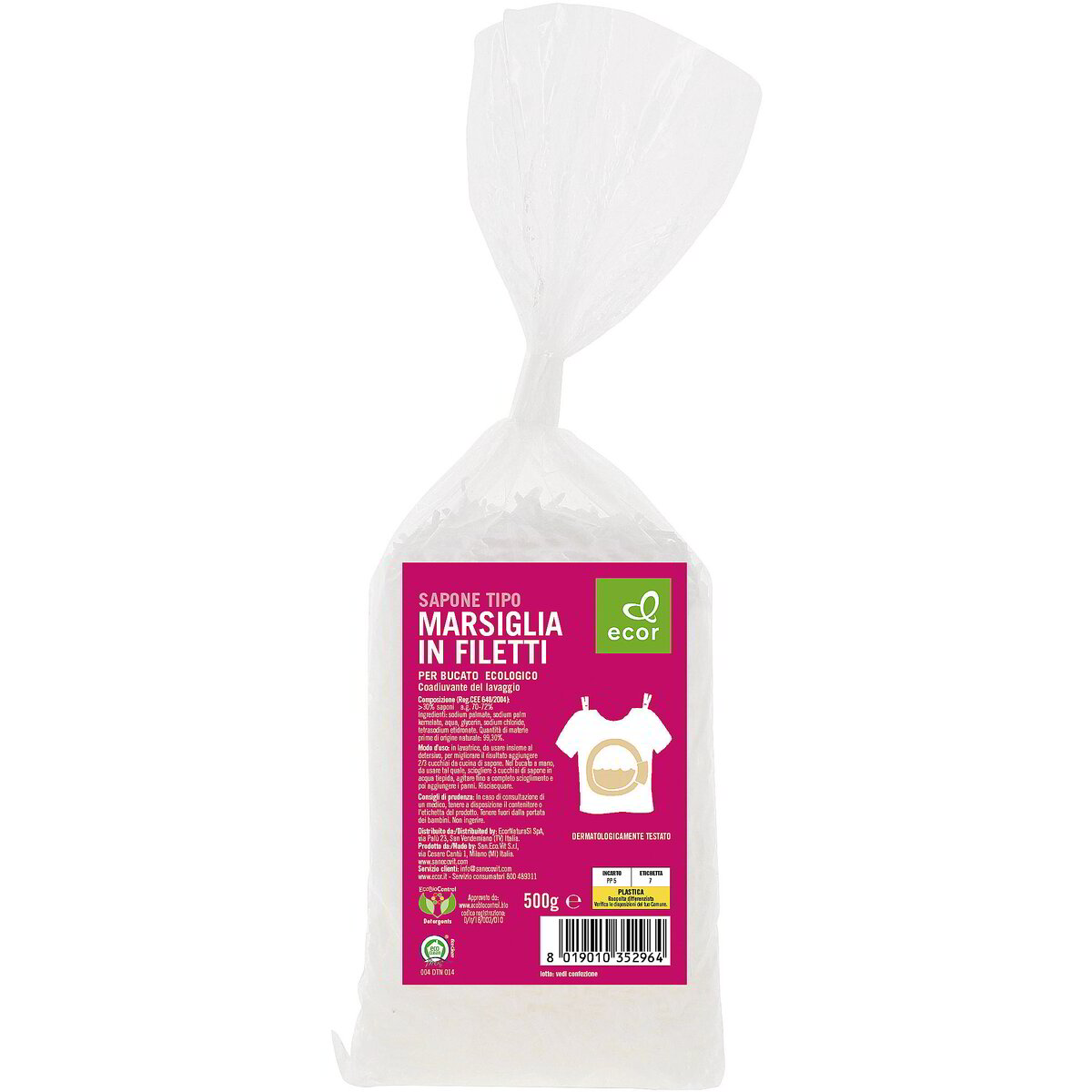 Sapone di marsiglia per bucato a filetti