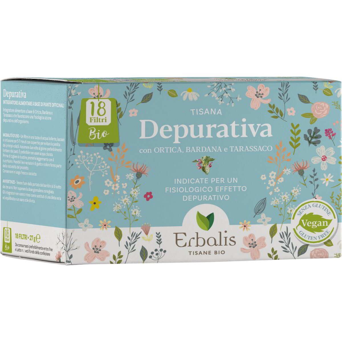 Tisana depurativa ortica bardana e tarassaco