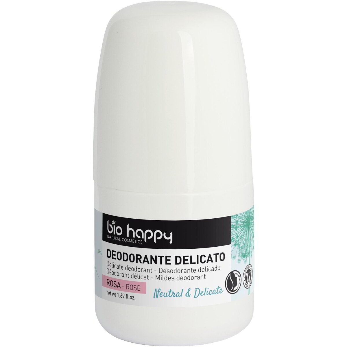 Deodorante roll-on delicato alla rosa