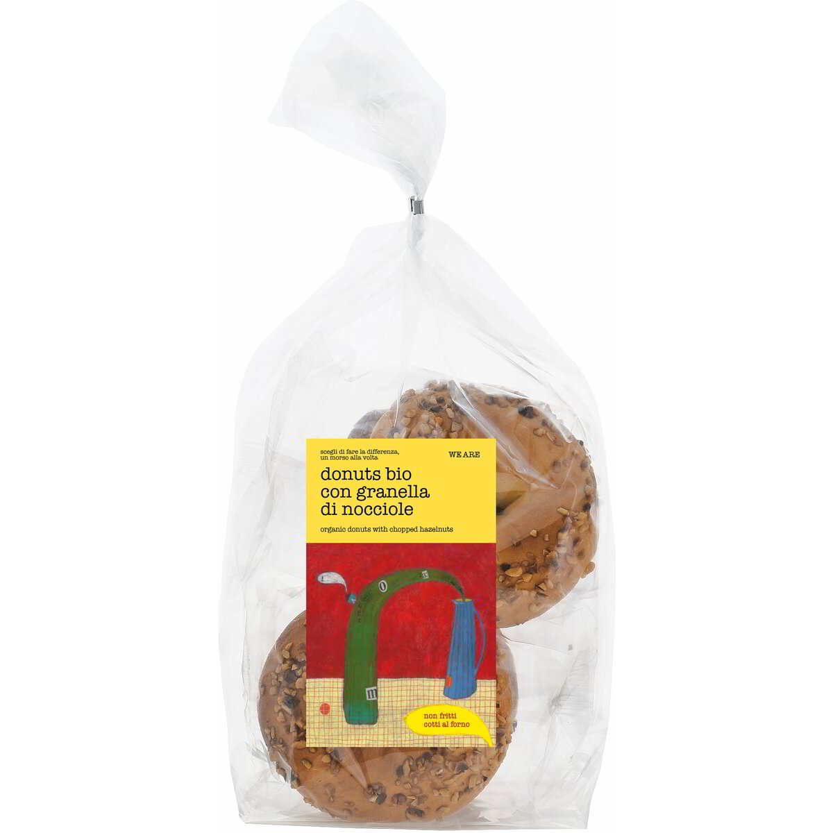 Donuts bio con granella di nocciole