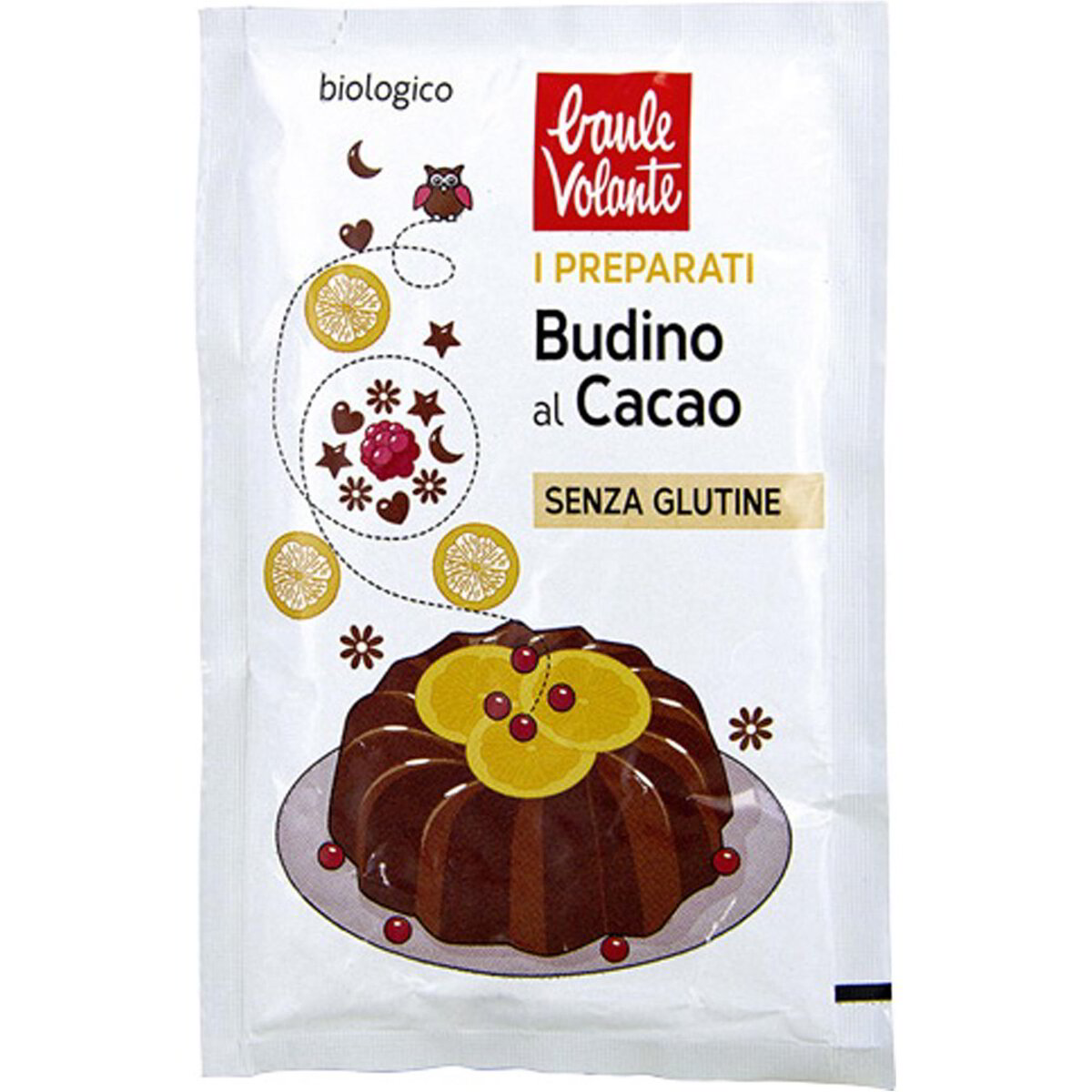 Preparato in polvere per budino al cacao