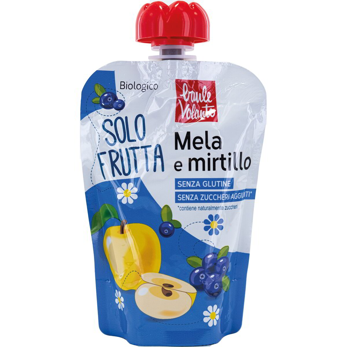 Solo Frutta in doypack mela e mirtillo