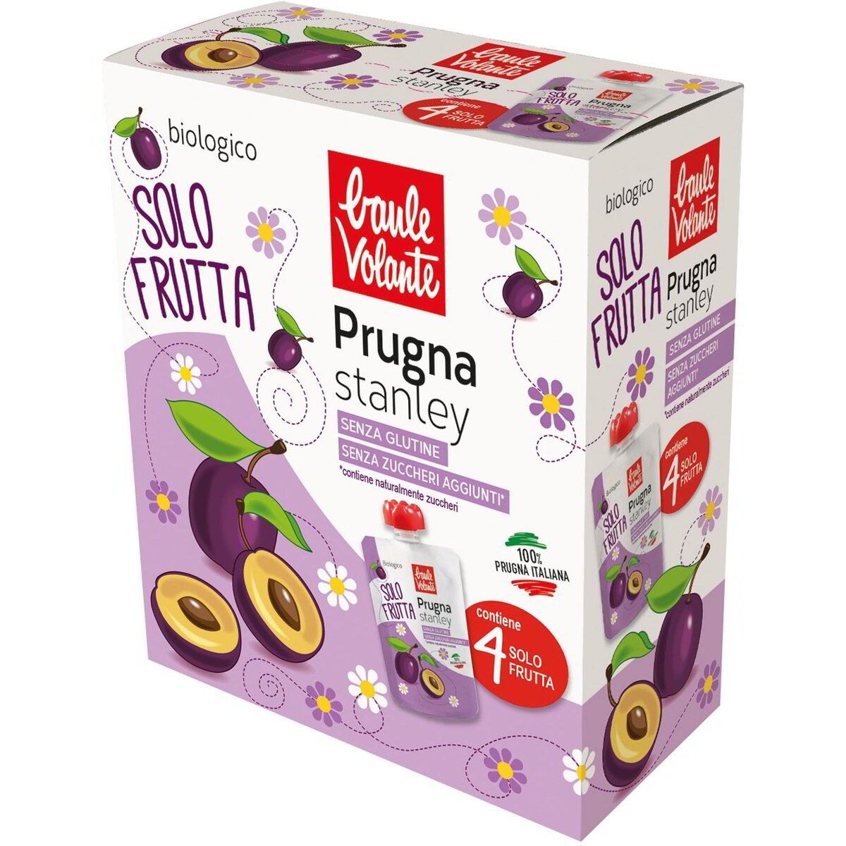 Solo Frutta in doypack prugna Stanley 4 pezzi