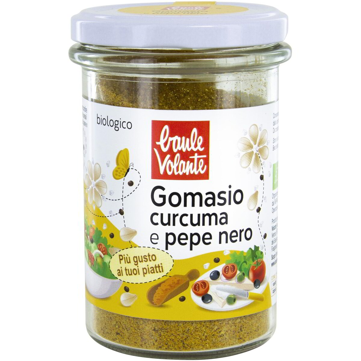 Gomasio alla curcuma e pepe