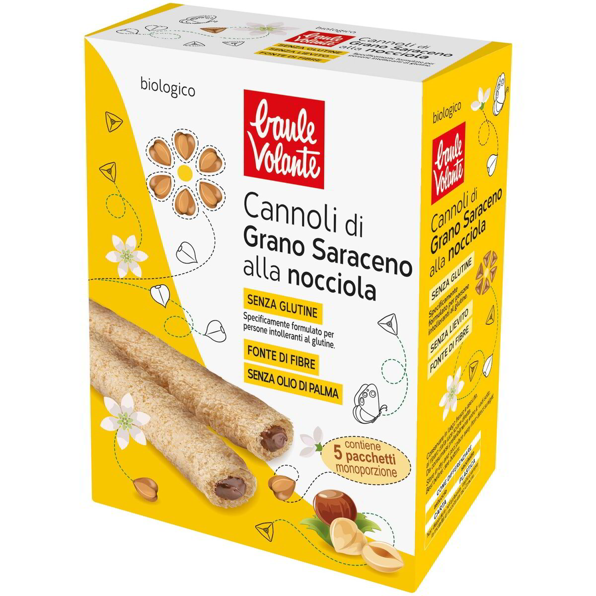 Cannoli di grano saraceno alla nocciola