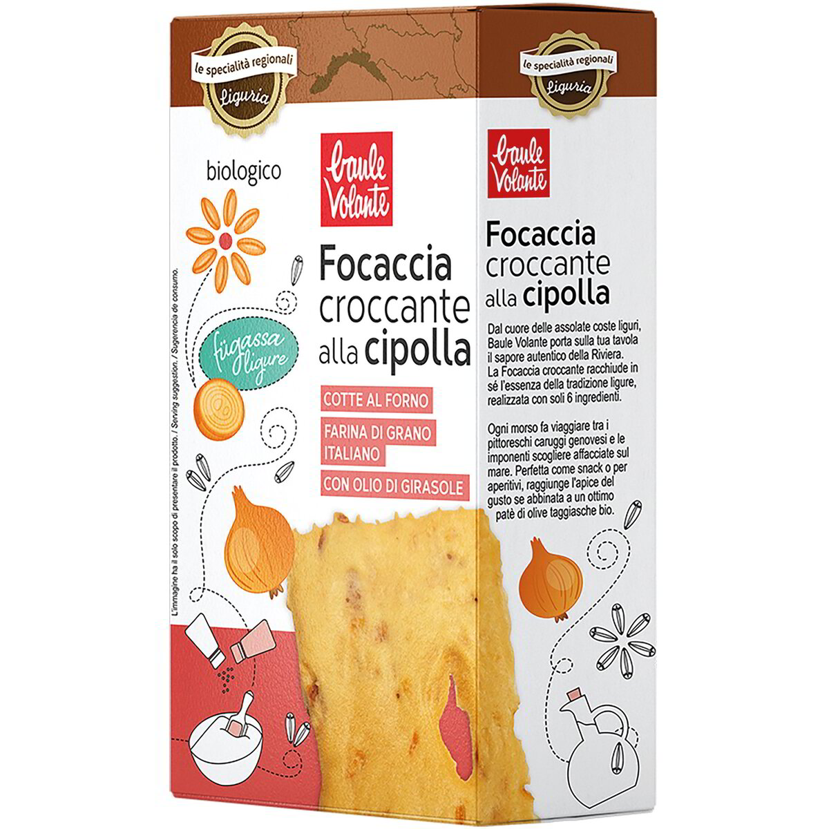 Focaccia croccante alla cipolla