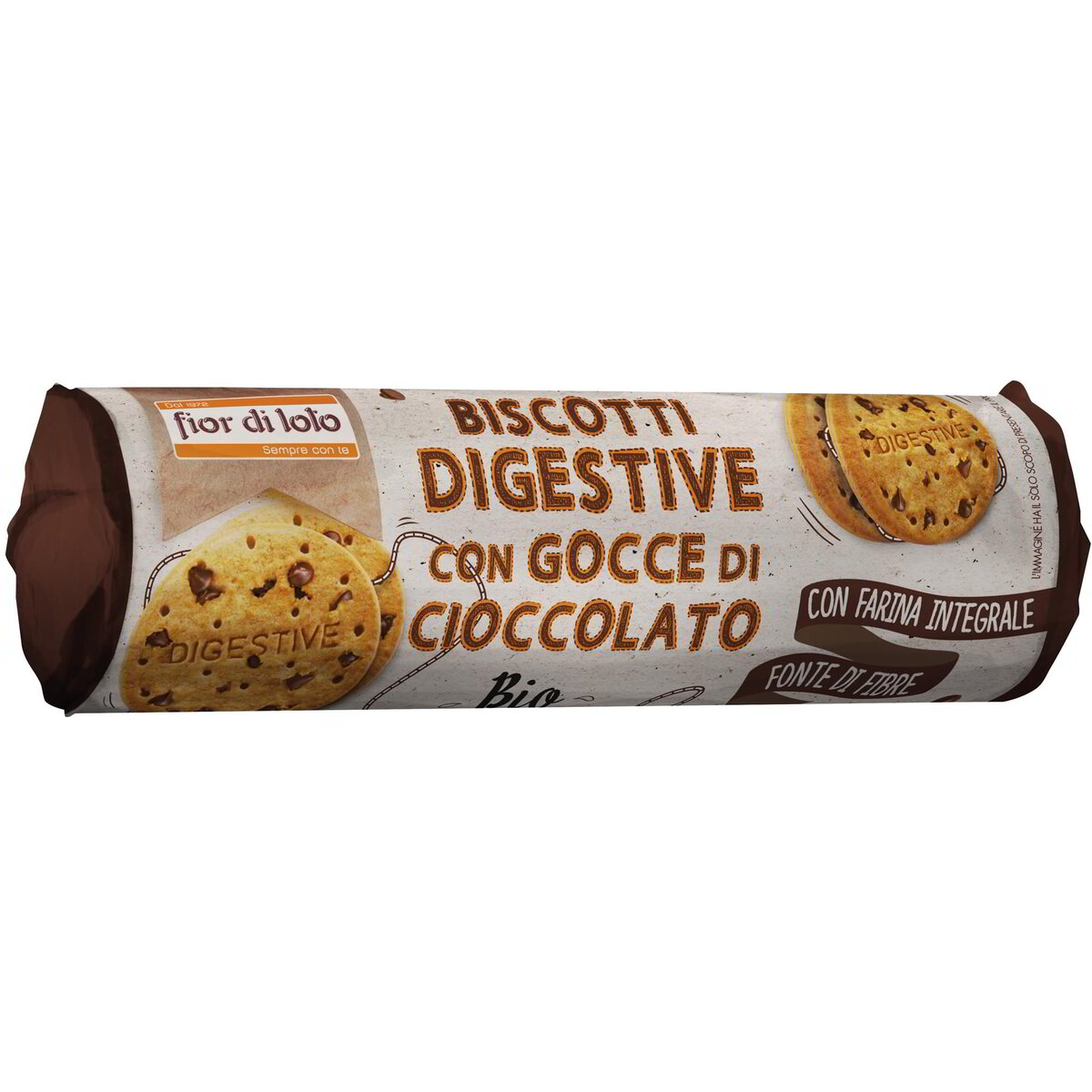 Biscotti digestive con gocce di cioccolato
