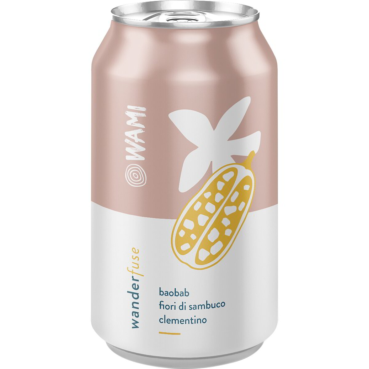 Bevanda baobab, fiori di sambuco e clementine