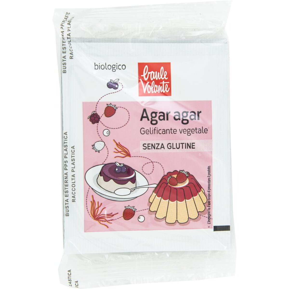 Agar agar gelificante vegetale
