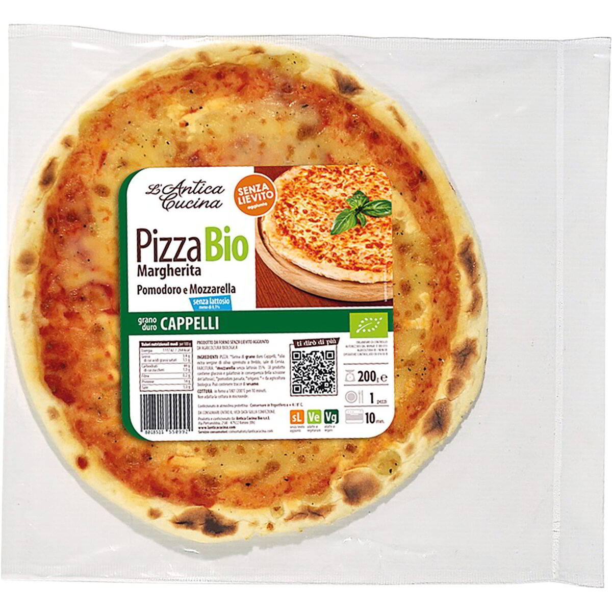 Pizza margherita di grano duro Cappelli