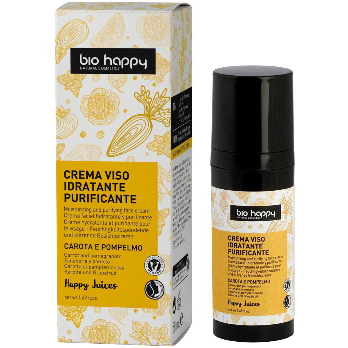 Crema viso Happy Juices idratante e purificante