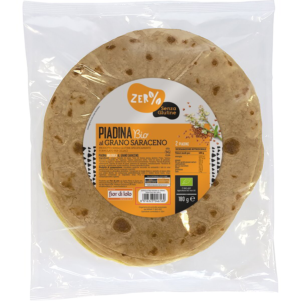 Piadina al grano saraceno