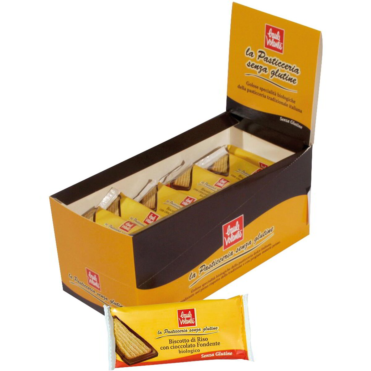 Biscotto di riso con cioccolato fondente