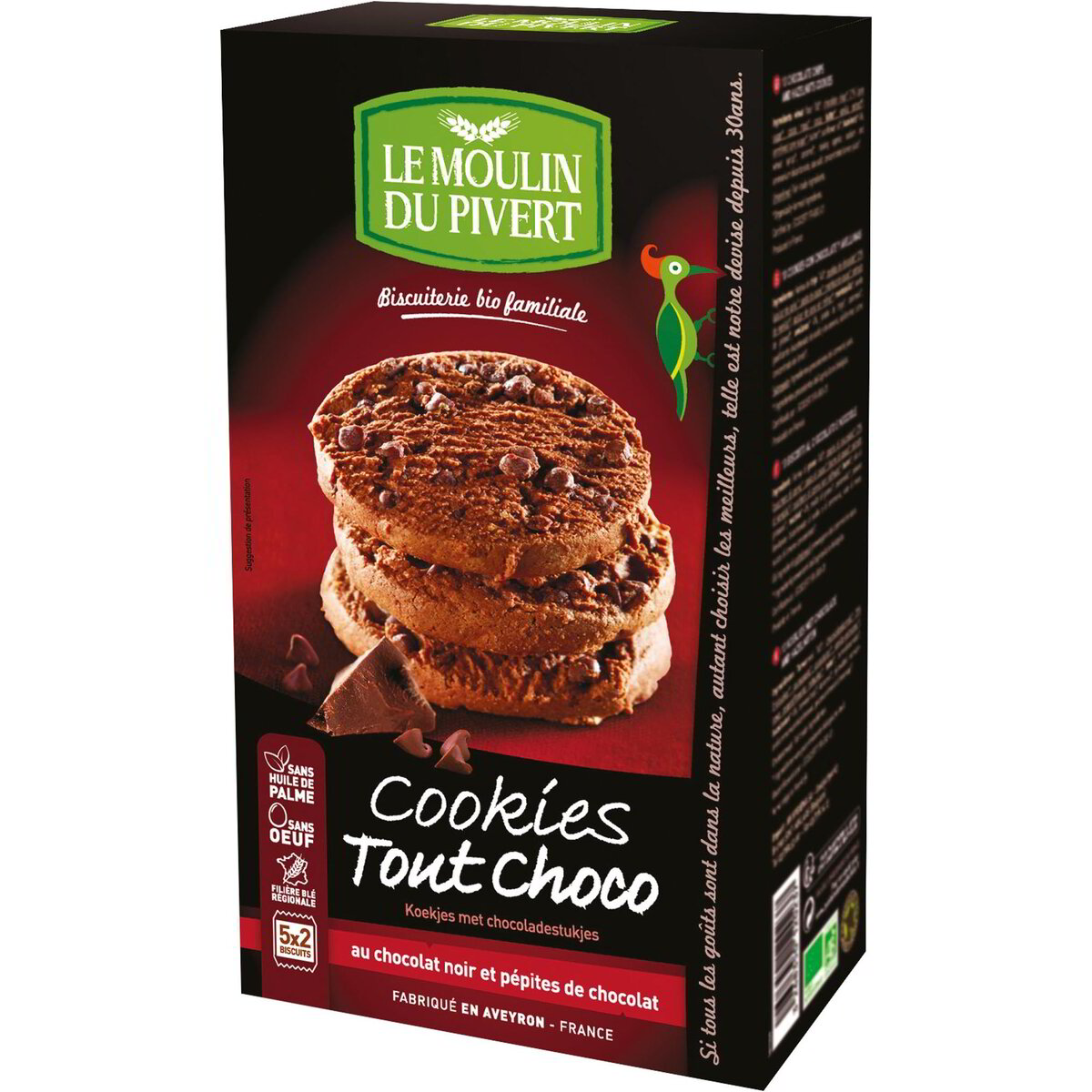 Cookies al cacao con pepite di cioccolato